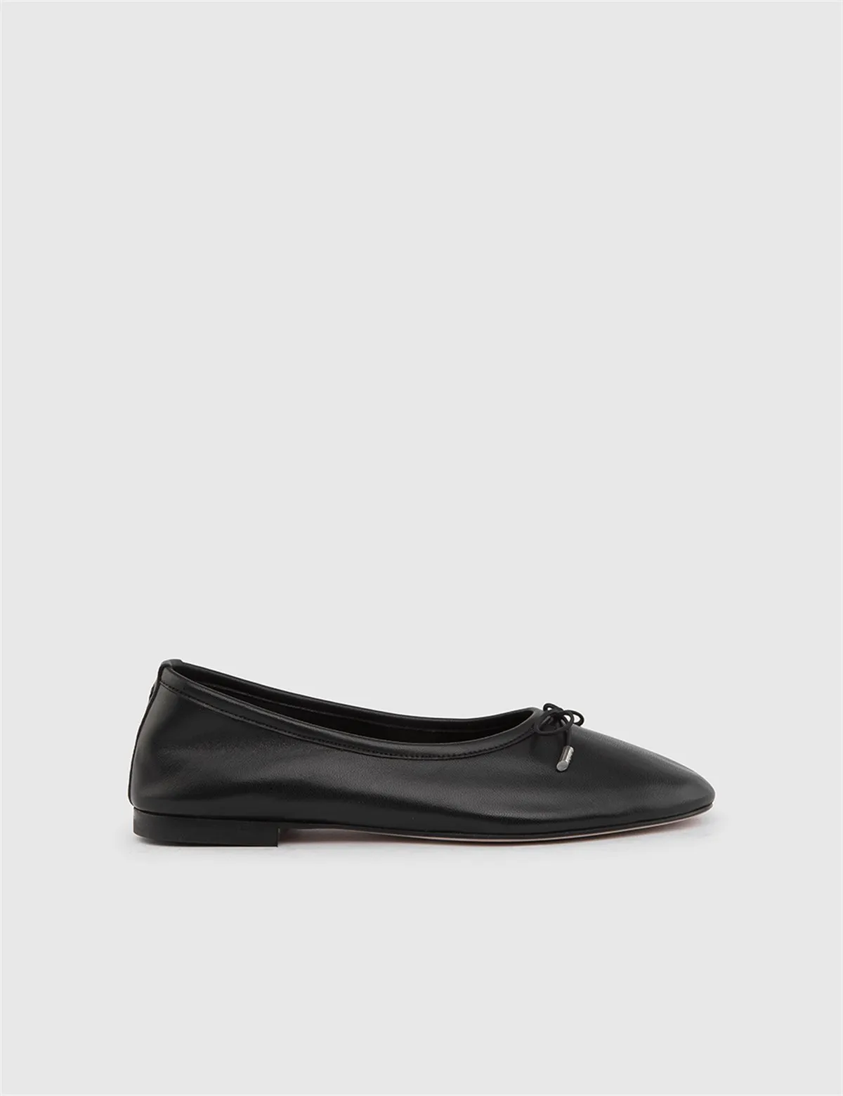 

ILVi-Genuine Leather Handmade Presov Black Leather Women's Ballerina Women's Shoes 2022 Fall/Winter
