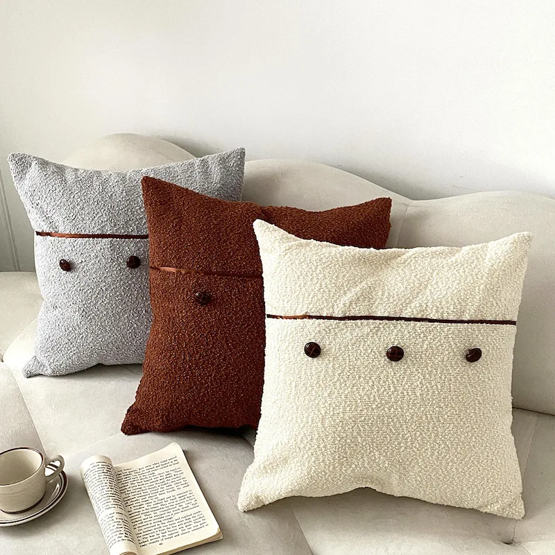 DUNXDECO Retro Button Warm Fleece Cushion Cover Decorative Pillow Case New Room Modern Simple Bedding Home Sofa Car Cojines Deco
DUNXDECO Retro Button Warm Fleece Cushion Cover Decorative Pillow Case New Room Modern Simple Bedding Home Sofa Car Cojines Deco