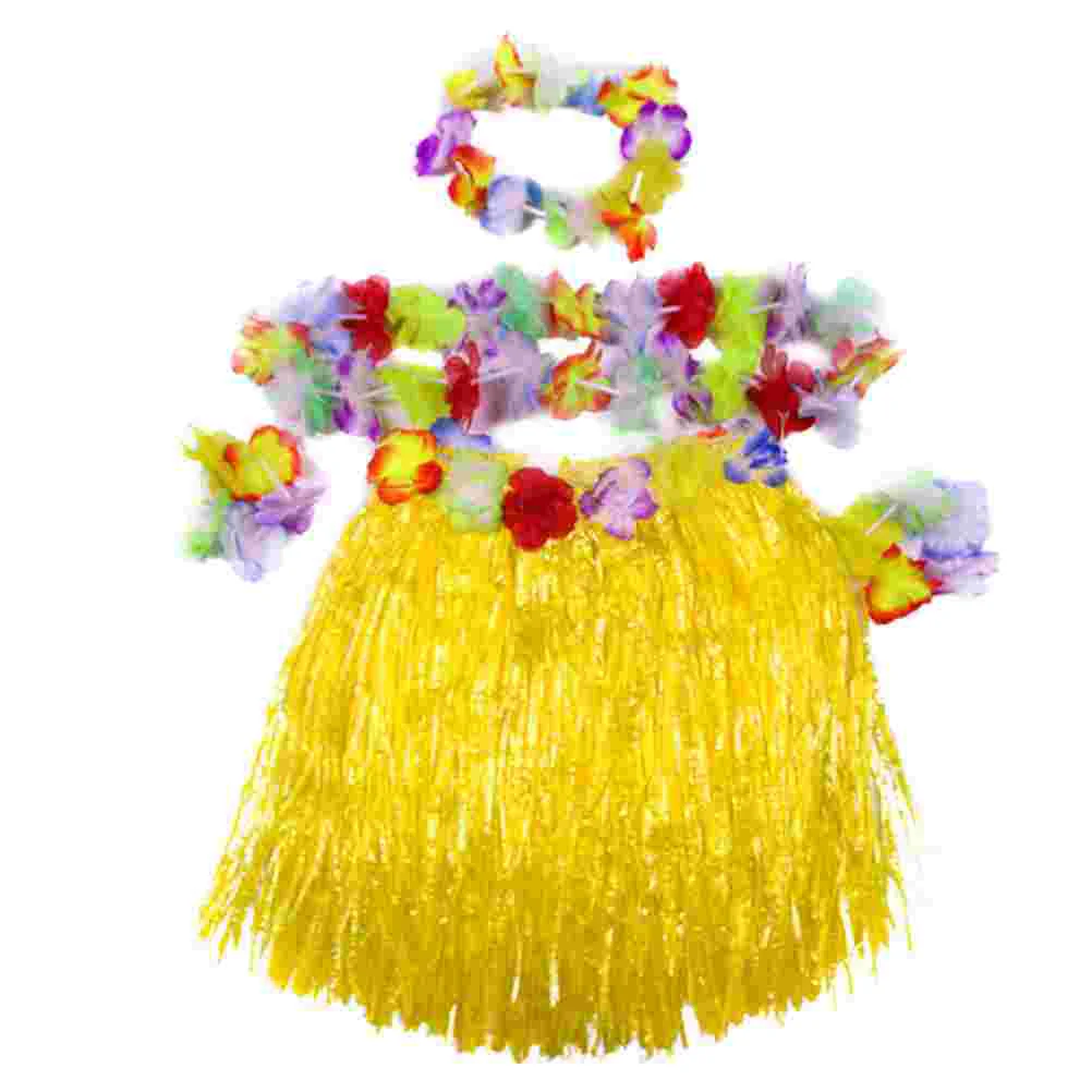Hawaiian Party Skirt Simulation Flower Headdress Bracelet Necklace Tropical Beach Dancing Skirt for Men Yellow
Hawaiian Party Skirt Simulation Flower Headdress Bracelet Necklace Tropical Beach Dancing Skirt for Men Yellow