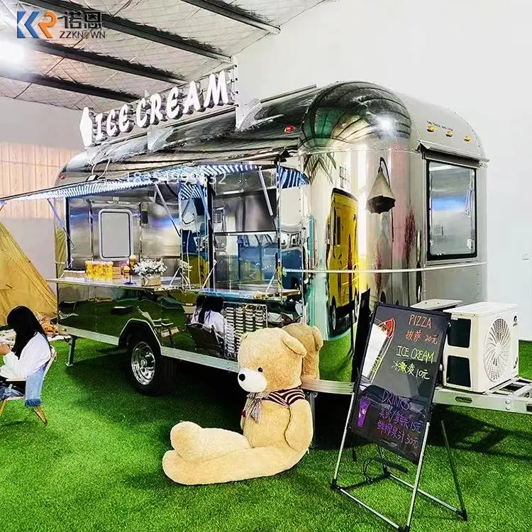 Mobile BBQ Ice Cream Cart Street Concession Food Trailer Foodtruck Airstream Food Truck With Full Kitchen Restaurant Equipment
Mobile BBQ Ice Cream Cart Street Concession Food Trailer Foodtruck Airstream Food Truck With Full Kitchen Restaurant Equipment
