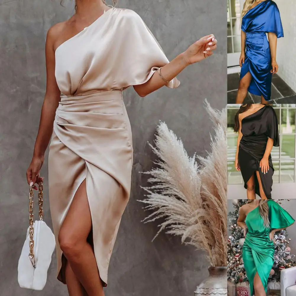 High Split Women Dress Party Dress Sexy for Party Irregular Hem High Waist Slash Neck One Shoulder Above Knee for Party
High Split Women Dress Party Dress Sexy for Party Irregular Hem High Waist Slash Neck One Shoulder Above Knee for Party