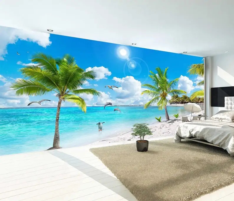 Sea View Wallpaper Beach Ocean Wave Landscape Peel And Stick Removable Self Adhesive Wall Mural
Sea View Wallpaper Beach Ocean Wave Landscape Peel And Stick Removable Self Adhesive Wall Mural