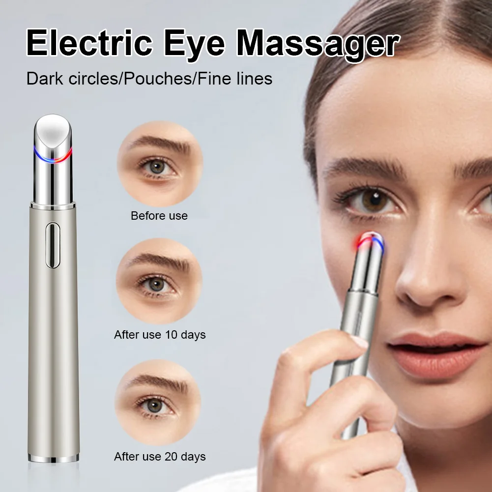 Electric Eye Massager Anti-Wrinkles Anti-Aging Eye Massage Pen Dark Circles Eye Bags Remover Hot Massage Eye Care for Women
Electric Eye Massager Anti-Wrinkles Anti-Aging Eye Massage Pen Dark Circles Eye Bags Remover Hot Massage Eye Care for Women
