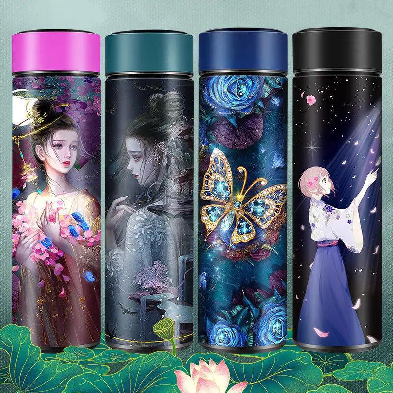 Intelligent Temperature Display Thermos Cup Girl Couple Gift Cup Cartoon Children Animal Water Bottle Thermal Mug 500 ml
Intelligent Temperature Display Thermos Cup Girl Couple Gift Cup Cartoon Children Animal Water Bottle Thermal Mug 500 ml