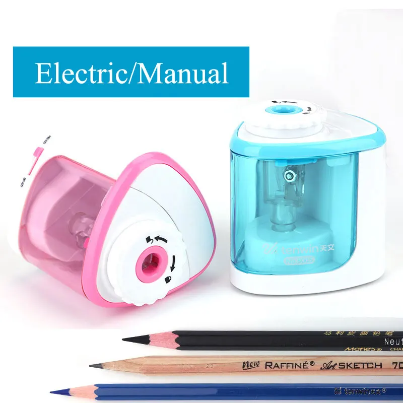 Tenwin Auto Pencil Sharpener Portable Electric/Manual 2 in 1 Pencil Sharpener Automatic Pencil Sharpener Kids Adults Stationery
Tenwin Auto Pencil Sharpener Portable Electric/Manual 2 in 1 Pencil Sharpener Automatic Pencil Sharpener Kids Adults Stationery