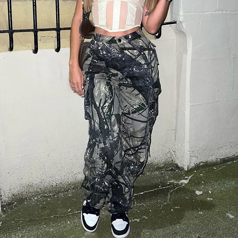 Wishyear 2023 Sexy Cargo Pants for Ladies Joggers Painted Camouflage Pants Women Bottoms Baggy Y2k Streetwear Fashion Tracksuits
Wishyear 2023 Sexy Cargo Pants for Ladies Joggers Painted Camouflage Pants Women Bottoms Baggy Y2k Streetwear Fashion Tracksuits