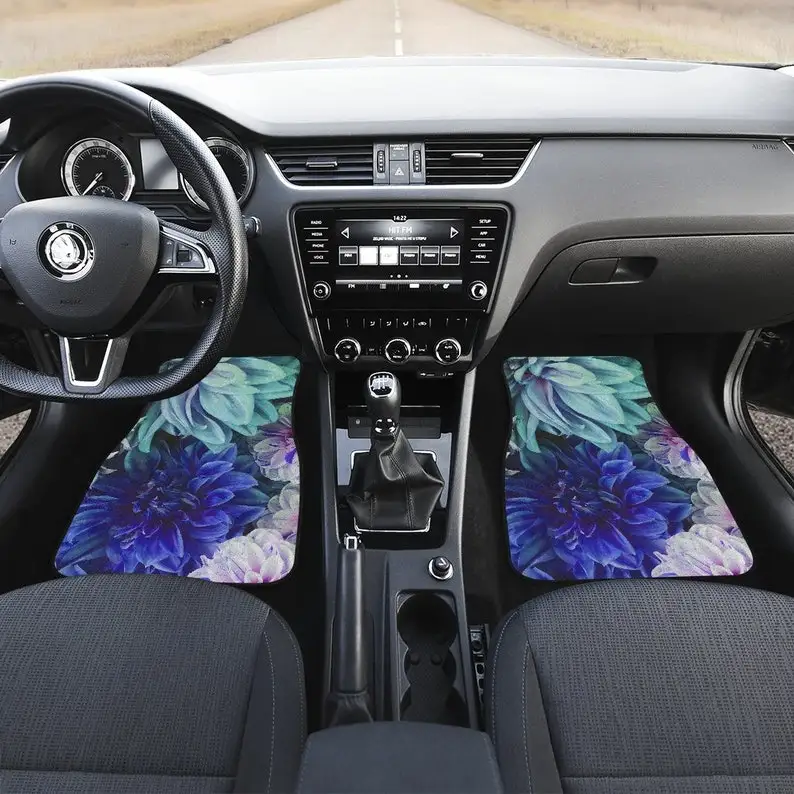 Blue Green Floral Flowers Car Floor Mats Set, Front and Back Floor Mats for Car, Car Accessories
Blue Green Floral Flowers Car Floor Mats Set, Front and Back Floor Mats for Car, Car Accessories