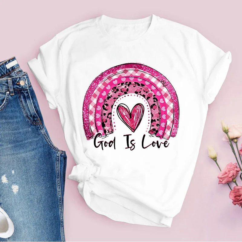 Rainbow God is Love printing T-shirt Women fashion Harajuku Clothes 90s T shirt female punk hip-hop Tshirt Ladies Tops Clothing
Rainbow God is Love printing T-shirt Women fashion Harajuku Clothes 90s T shirt female punk hip-hop Tshirt Ladies Tops Clothing