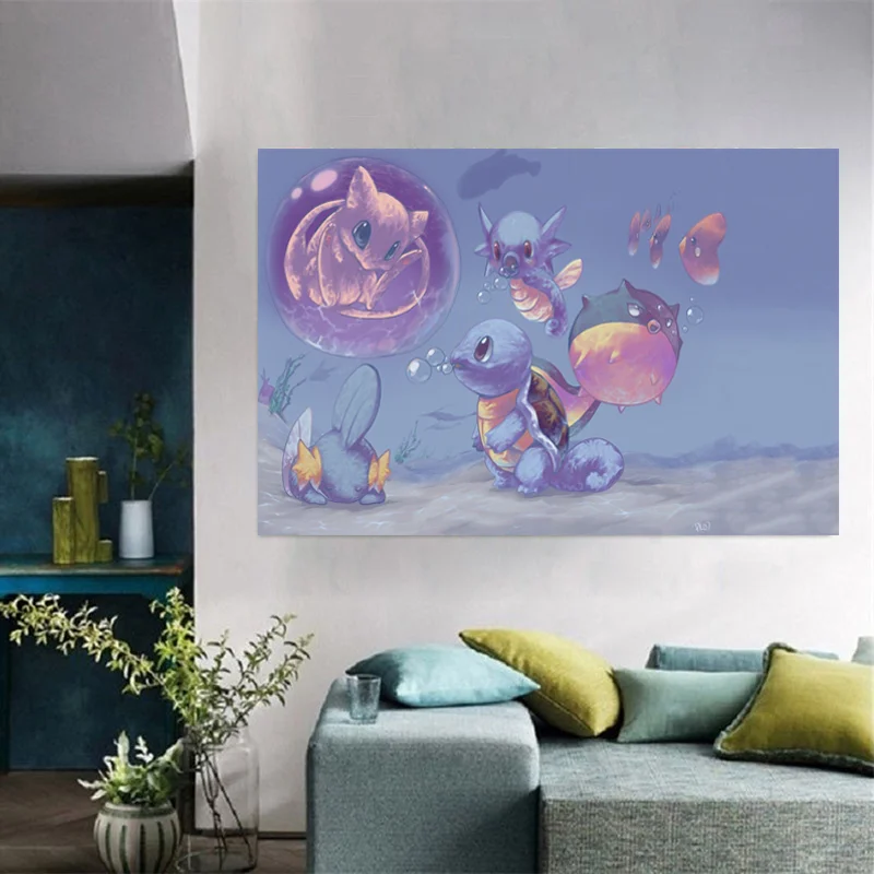 Dreamy Purple Mew And Mewtw Pokemon Canvas Painting Wall Art Posters Print Mural for Modern Living Room Bedroom Decor Cuadros
Dreamy Purple Mew And Mewtw Pokemon Canvas Painting Wall Art Posters Print Mural for Modern Living Room Bedroom Decor Cuadros