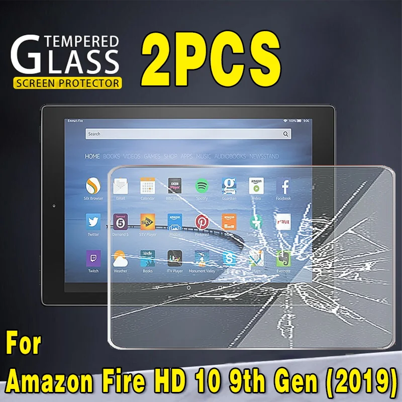 2Pcs Anti-fingerprint Tempered Glass for Fire HD 10 9th Gen (2019) 9H Explosion Proof Full Film Tablet Cover Screen Protector
2Pcs Anti-fingerprint Tempered Glass for Fire HD 10 9th Gen (2019) 9H Explosion Proof Full Film Tablet Cover Screen Protector