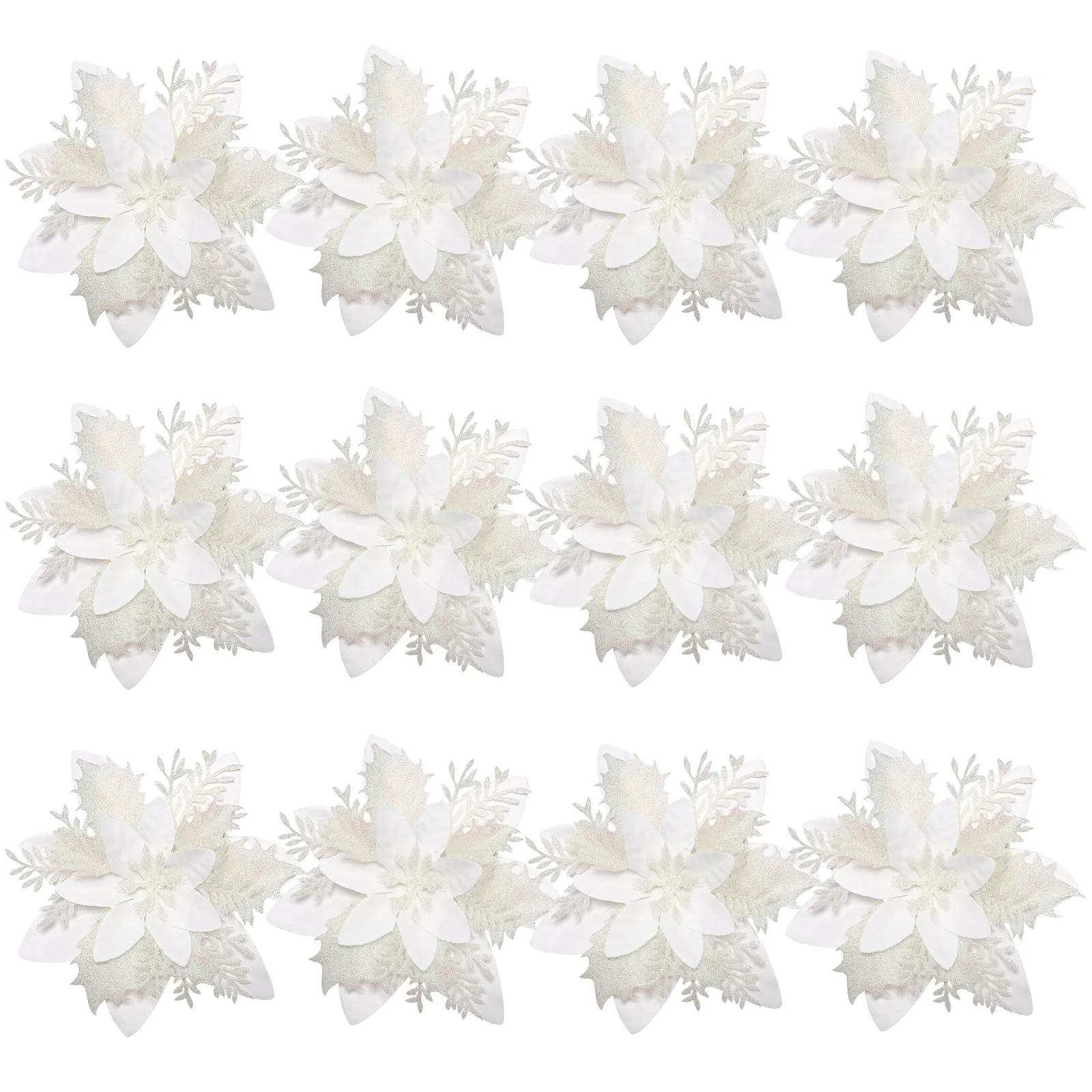 Christmas Flowers Poinsettia Tree Flower Artificial Glitter Ornaments Decoration Decorations Xmasdecor Party Clips Wreath
Christmas Flowers Poinsettia Tree Flower Artificial Glitter Ornaments Decoration Decorations Xmasdecor Party Clips Wreath