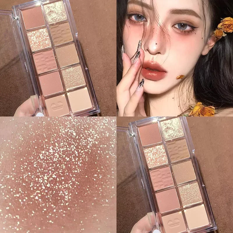 10 Colors Pressed Eyeshadow Palette Matte Shimmer LongLasting Waterproof Nude Pigmented Brighten Eye Makeup Pallete Cosmetic
10 Colors Pressed Eyeshadow Palette Matte Shimmer LongLasting Waterproof Nude Pigmented Brighten Eye Makeup Pallete Cosmetic