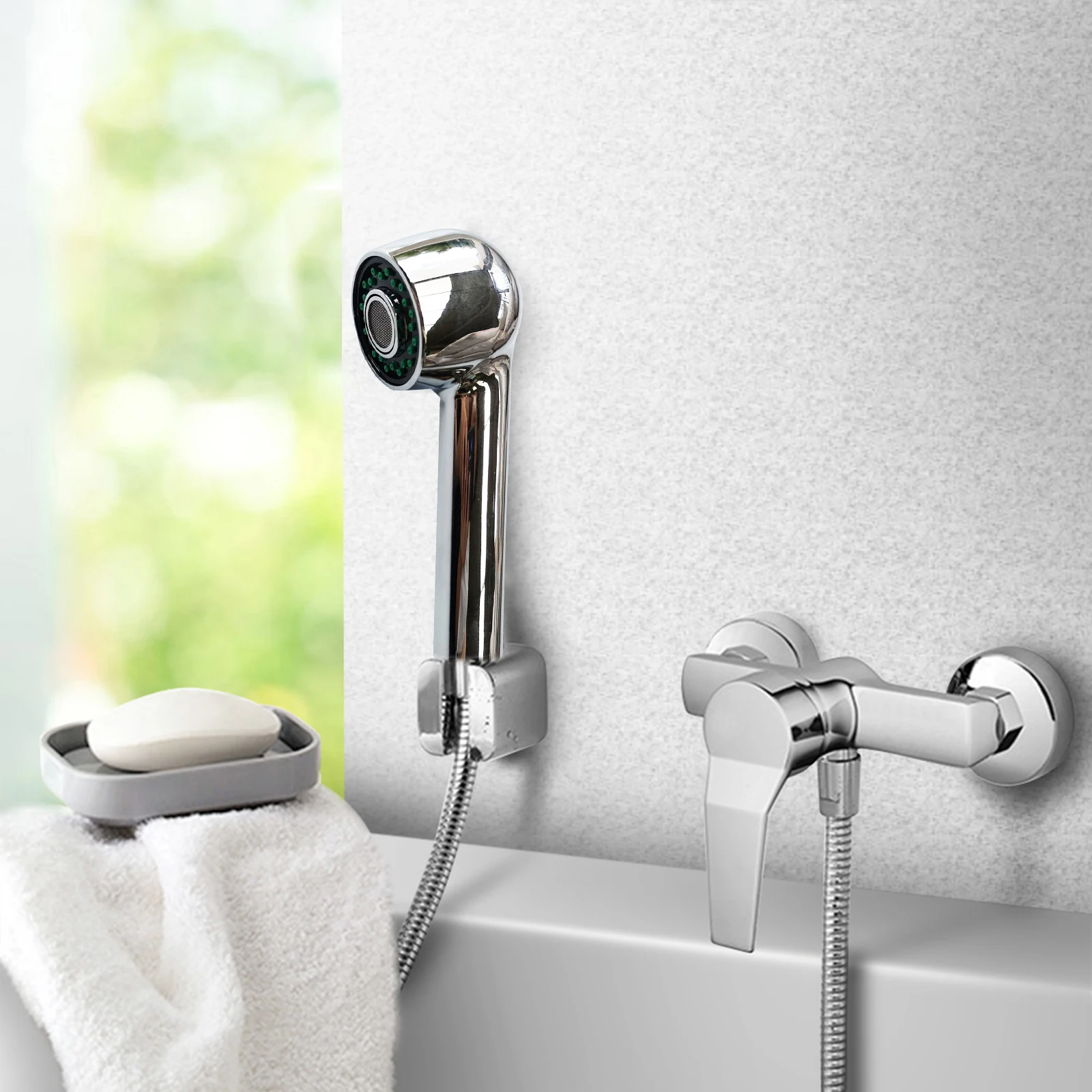Durable Handheld Shower Head Boost Spray Water Saving Round Shape Shower Head Nozzle Easy Tool Free Installation
Durable Handheld Shower Head Boost Spray Water Saving Round Shape Shower Head Nozzle Easy Tool Free Installation