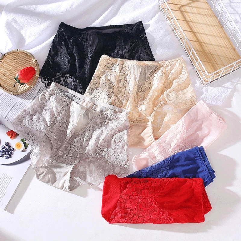 Women Seamless Lace Panties Cotton Crotch Nylon Lingerie Briefs Hollow Out See Through High Waist Underpants Colorful Underwear
Women Seamless Lace Panties Cotton Crotch Nylon Lingerie Briefs Hollow Out See Through High Waist Underpants Colorful Underwear