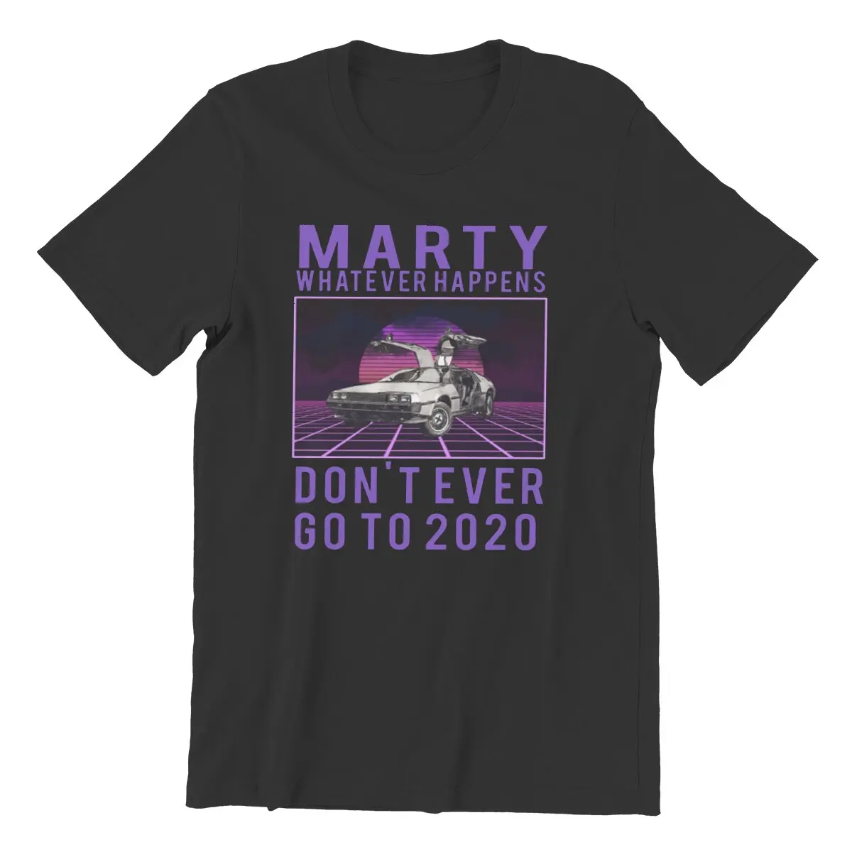 Unique Marty Whatever Happens Retrowave T-Shirt Men Cotton T Shirt Don't Ever Go Back To 2020 Movie Tees Summer Clothing
Unique Marty Whatever Happens Retrowave T-Shirt Men Cotton T Shirt Don't Ever Go Back To 2020 Movie Tees Summer Clothing