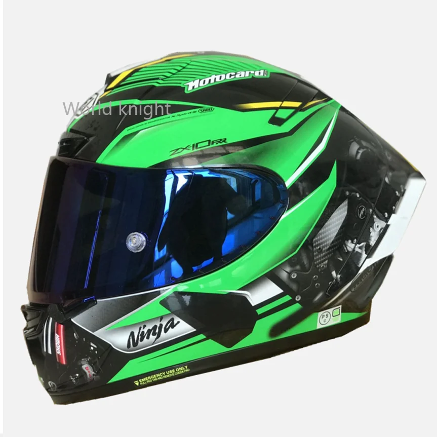 Мотоциклетный шлем на все лицо X14 ZX-10RR, зеленый шлем для езды на мотоцикле, гоночный мотоциклетный шлем
Мотоциклетный шлем на все лицо X14 ZX-10RR, зеленый шлем для езды на мотоцикле, гоночный мотоциклетный шлем