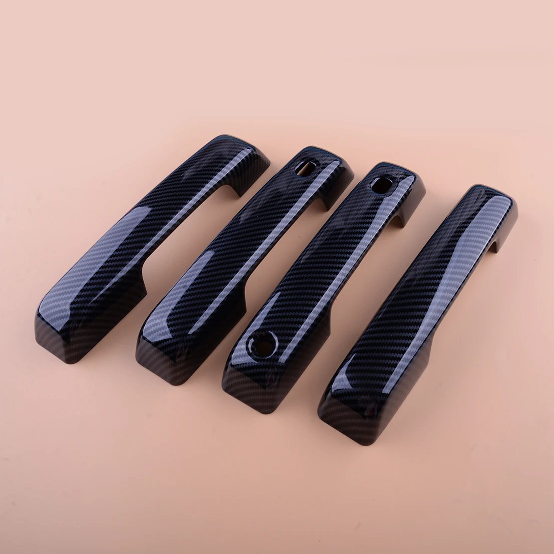 1 Set Car Outer Door Handle Cover Trim Decor Cap Fit for Ford F150 F-150 2022 2021 Black ABS Carbon Fiber Style 
1 Set Car Outer Door Handle Cover Trim Decor Cap Fit for Ford F150 F-150 2022 2021 Black ABS Carbon Fiber Style