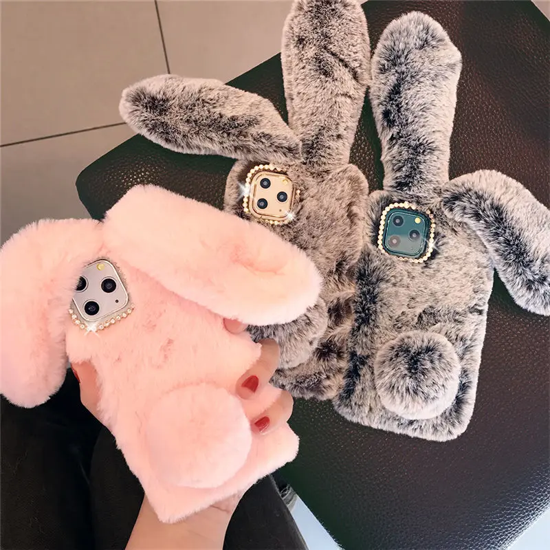 Cute Rabbit Fur Warm Phone Case For iPhone 13 Pro Max 12 mini 11 Pro XS Max X XR 7 8 6 Plus 5 5s SE 3D Rabbit Ears Back Cover
Cute Rabbit Fur Warm Phone Case For iPhone 13 Pro Max 12 mini 11 Pro XS Max X XR 7 8 6 Plus 5 5s SE 3D Rabbit Ears Back Cover