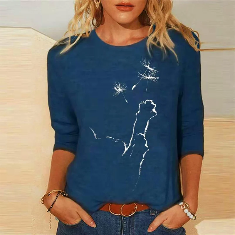 Spring Autumn New Oversized Funny Kawaii Cat Long Sleeve T-Shirt for Women Clothes Fashion 3D Print Streetwear Casual Tops Tees
Spring Autumn New Oversized Funny Kawaii Cat Long Sleeve T-Shirt for Women Clothes Fashion 3D Print Streetwear Casual Tops Tees