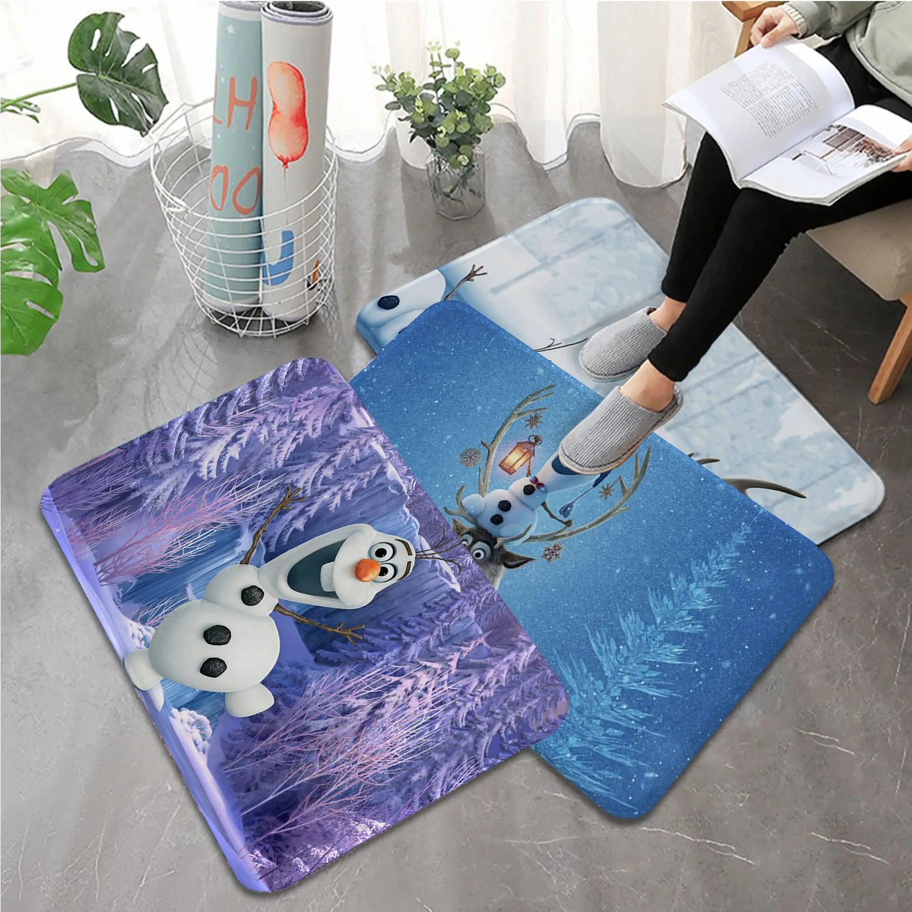 Disney Frozen Aisha Snowman Entrance Door Mat Nordic Style Bedroom Living Room Doormat Home Balcony Anti-Slip Doormat Area Rug
Disney Frozen Aisha Snowman Entrance Door Mat Nordic Style Bedroom Living Room Doormat Home Balcony Anti-Slip Doormat Area Rug