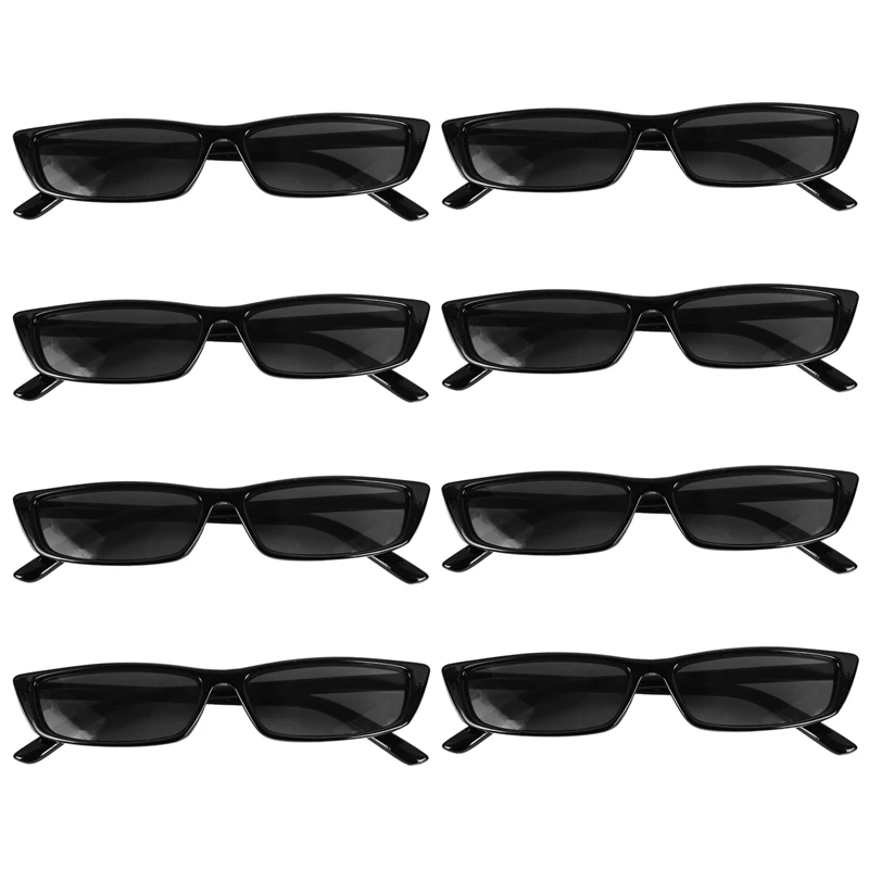 8X Vintage Rectangle Sunglasses Women Small Frame Sunglasses Retro Eyewear S17072 Black Frame Black
8X Vintage Rectangle Sunglasses Women Small Frame Sunglasses Retro Eyewear S17072 Black Frame Black