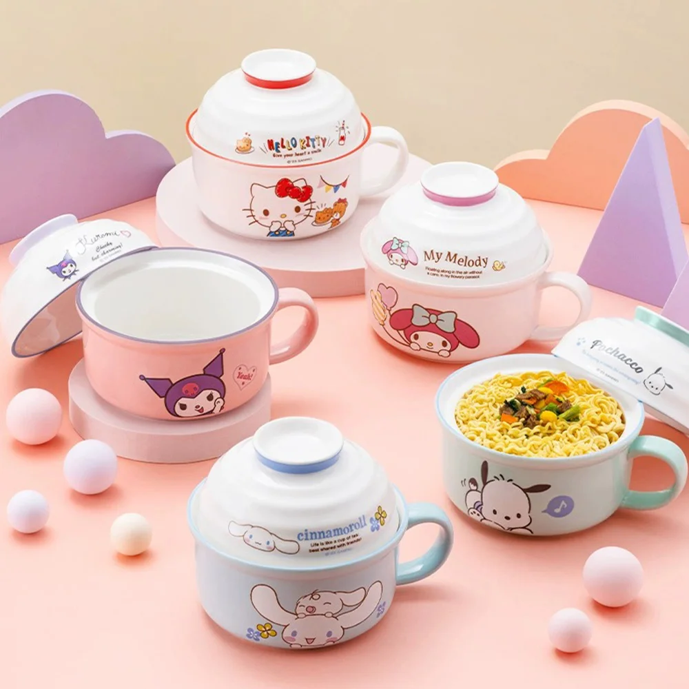 Sanrio Kawaii Hello Kitty Kuromi My Melody Cinnamoroll керамическая чаша термостойкая мультяшная миска для лапши подарок на день рождения
Sanrio Kawaii Hello Kitty Kuromi My Melody Cinnamoroll керамическая чаша термостойкая мультяшная миска для лапши подарок на день рождения