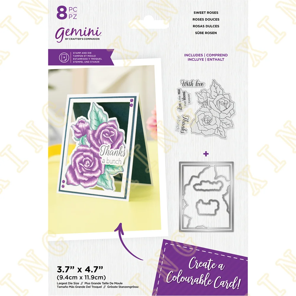 Sweet Roses New Metal Cutting Dies Stamps Scrapbook Diary Decoration Embossing Cut Dies Template Diy Greeting Card Handmade
Sweet Roses New Metal Cutting Dies Stamps Scrapbook Diary Decoration Embossing Cut Dies Template Diy Greeting Card Handmade