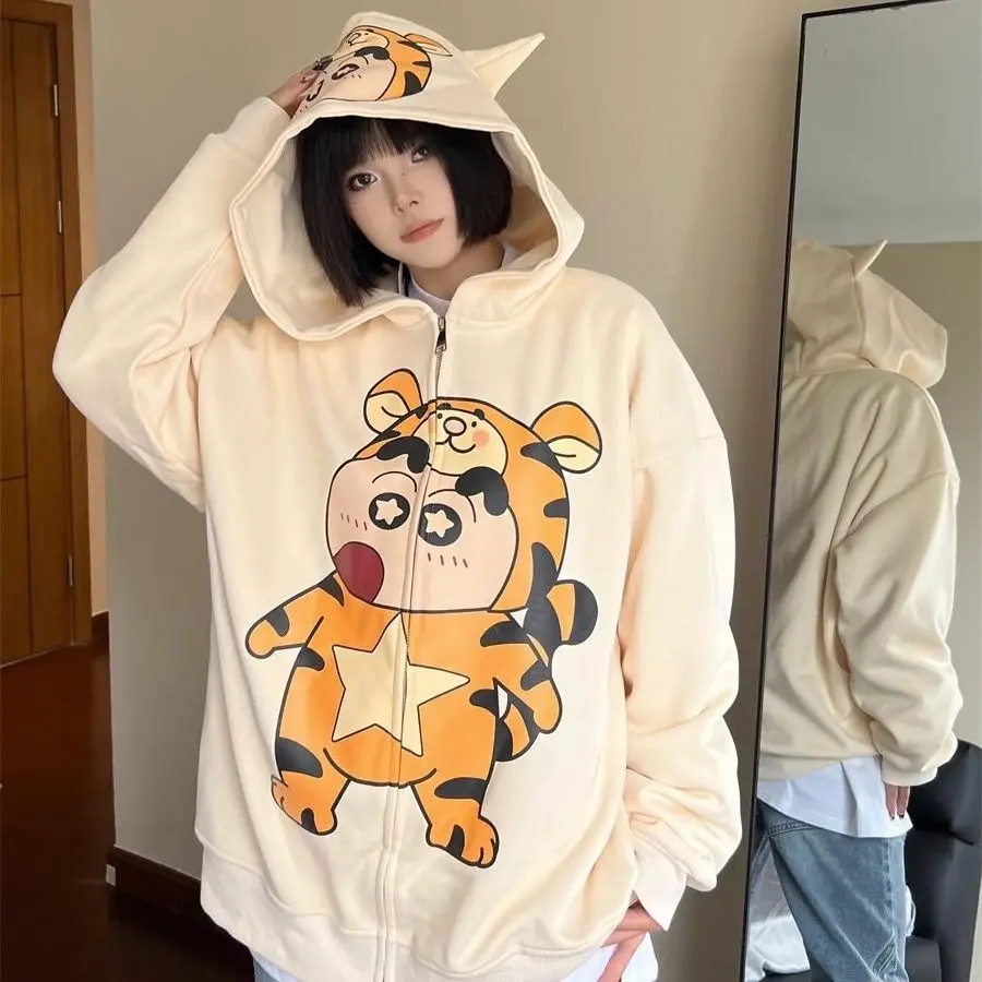 Anime Cute Crayon Shin-chan Oversize Hooded Sweatshirt Kawaii Women Jacket Student Fall Winter Loose Casual Hooded Zipper Shirt
Anime Cute Crayon Shin-chan Oversize Hooded Sweatshirt Kawaii Women Jacket Student Fall Winter Loose Casual Hooded Zipper Shirt
