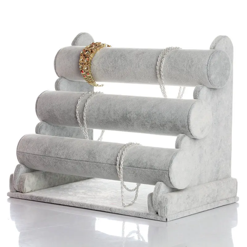 Grey Velvet Jewelry Storage Display Stand Watch Bracelet Necklace Rack Jewelry Hard Display Stand Holder Jewelry Organizer Hard
Grey Velvet Jewelry Storage Display Stand Watch Bracelet Necklace Rack Jewelry Hard Display Stand Holder Jewelry Organizer Hard