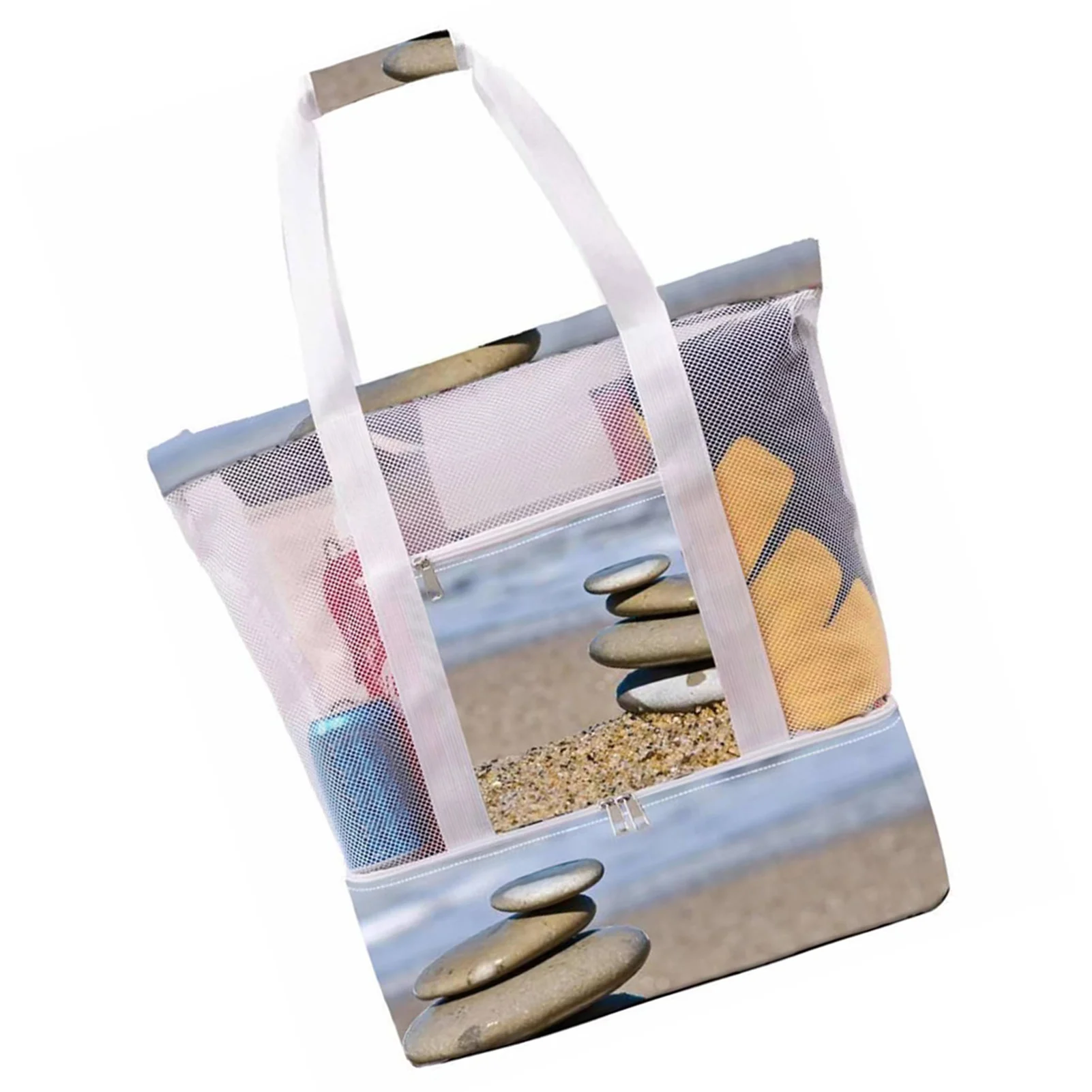 Detachable Mesh Beach Tote Bag Summer Mesh Beach Tote Bags With Insulated Large-Capacity & Durable Camping Travel Bags For Women
Detachable Mesh Beach Tote Bag Summer Mesh Beach Tote Bags With Insulated Large-Capacity & Durable Camping Travel Bags For Women