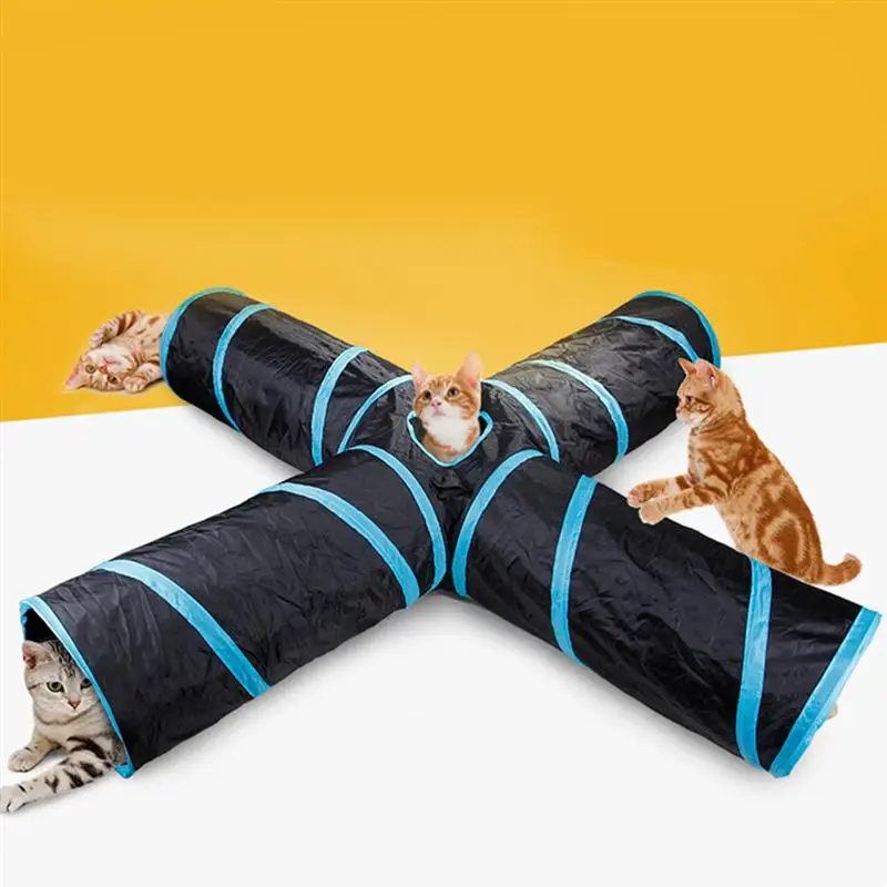 1Pc 4 Holes Pet Cat Tunnel Funny Toys for Cat Foldable Cat Toys Interactive Cat Rabbit Animal Play Games Tunnel Chat Pet Product
1Pc 4 Holes Pet Cat Tunnel Funny Toys for Cat Foldable Cat Toys Interactive Cat Rabbit Animal Play Games Tunnel Chat Pet Product