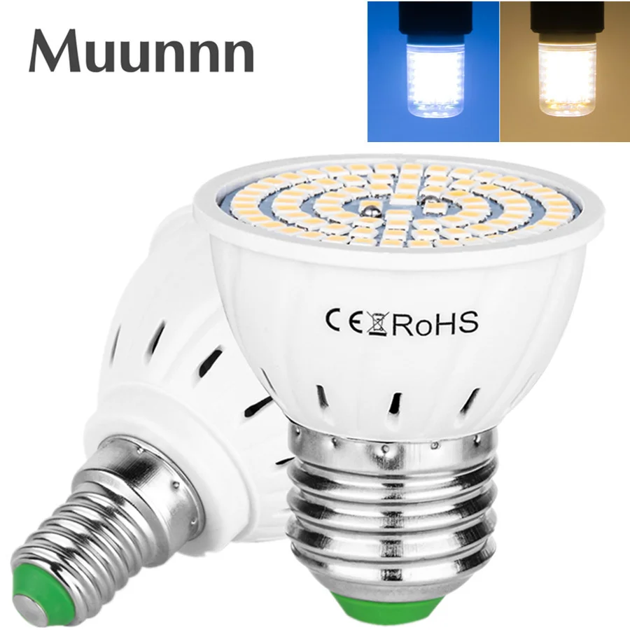 

GU10 LED E27 Lamp E14 Spotlight Bulb 48 60 80leds lampara 220V GU 10 bombillas led MR16 gu5.3 Lampada Spot light B22 5W 7W 9W