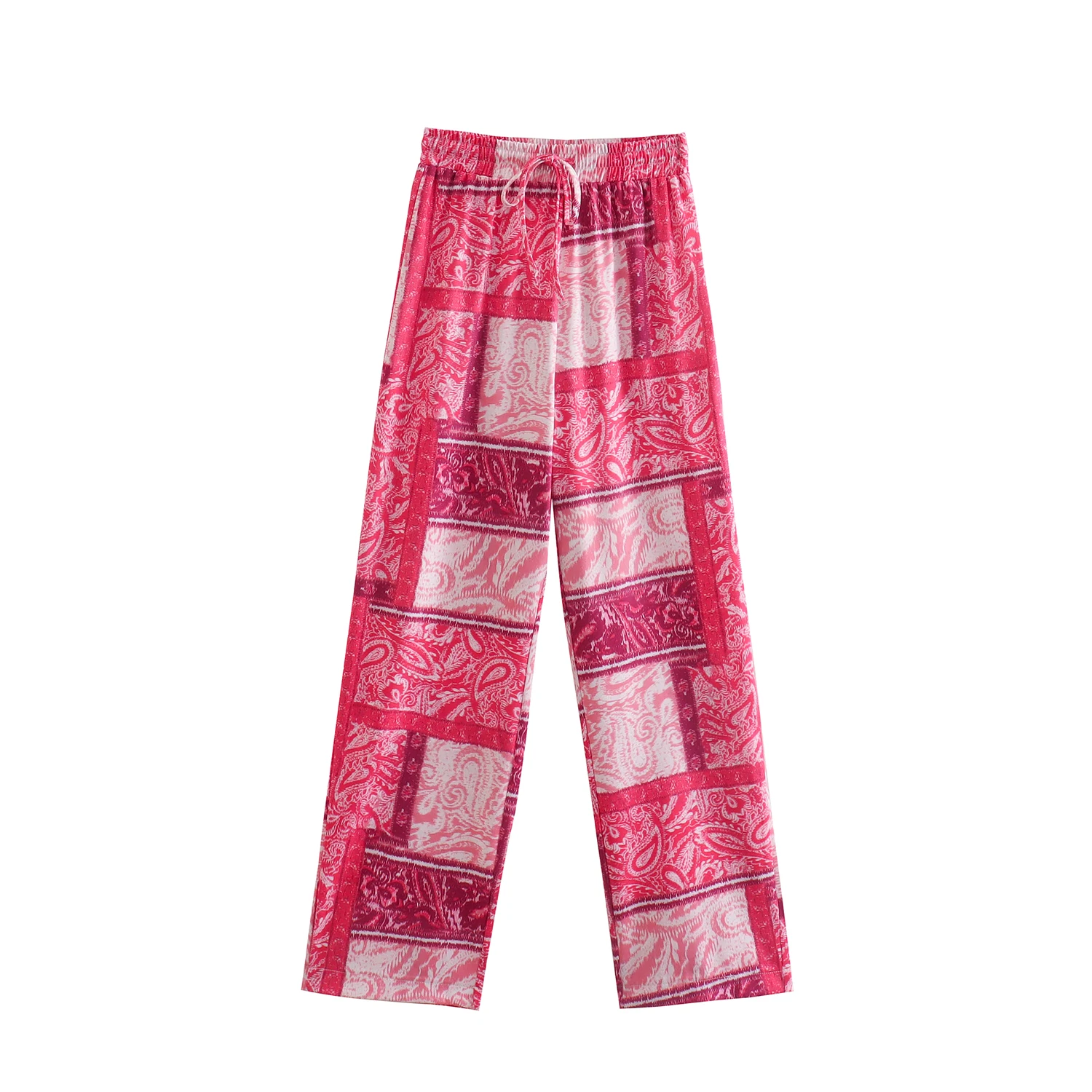 2022 Women Fashion Printed Straight Pants Vintage High Elastic Waist With Drawstring Female Trousers Mujer
2022 Women Fashion Printed Straight Pants Vintage High Elastic Waist With Drawstring Female Trousers Mujer
