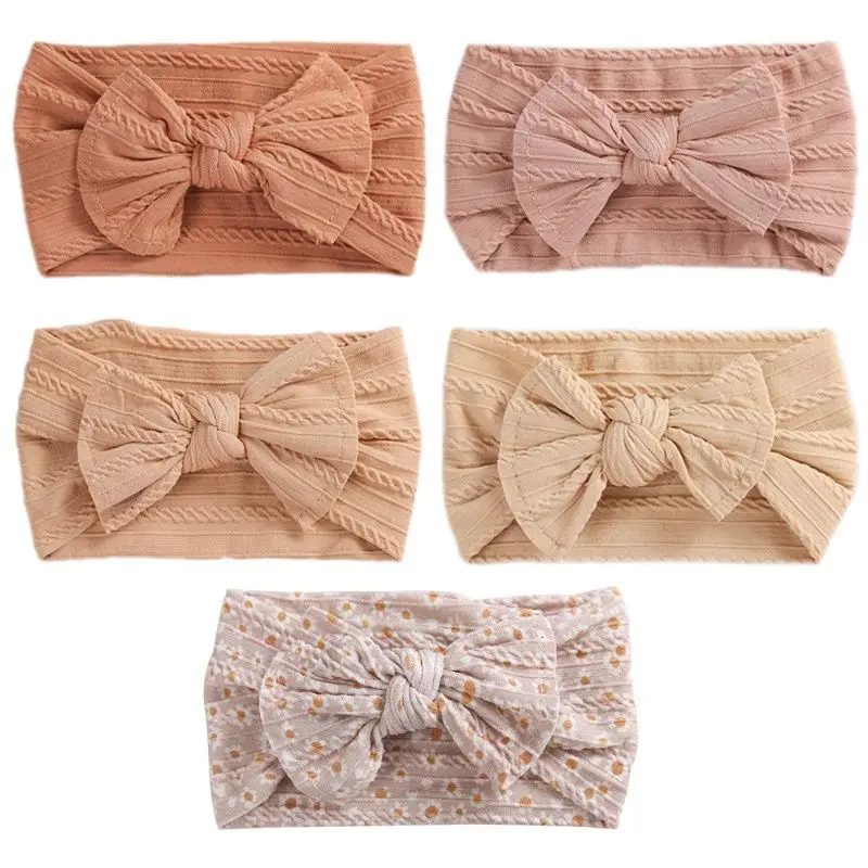 5Pcs/Lot Cable Bow Baby Headband Soft Elastic Print Nylon Headbands Set Baby Turban Newborn For Children Hair Accessories
5Pcs/Lot Cable Bow Baby Headband Soft Elastic Print Nylon Headbands Set Baby Turban Newborn For Children Hair Accessories