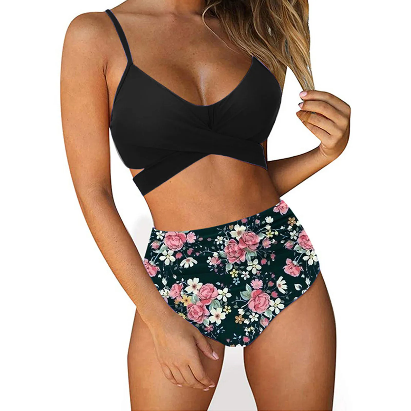 Floral Wrap Swimsuit Women 2 Pieces High Waist Biikini Set Push Up Two Pieces Swimwear 2022 Girl Beach Bathing Suits Bather
Floral Wrap Swimsuit Women 2 Pieces High Waist Biikini Set Push Up Two Pieces Swimwear 2022 Girl Beach Bathing Suits Bather