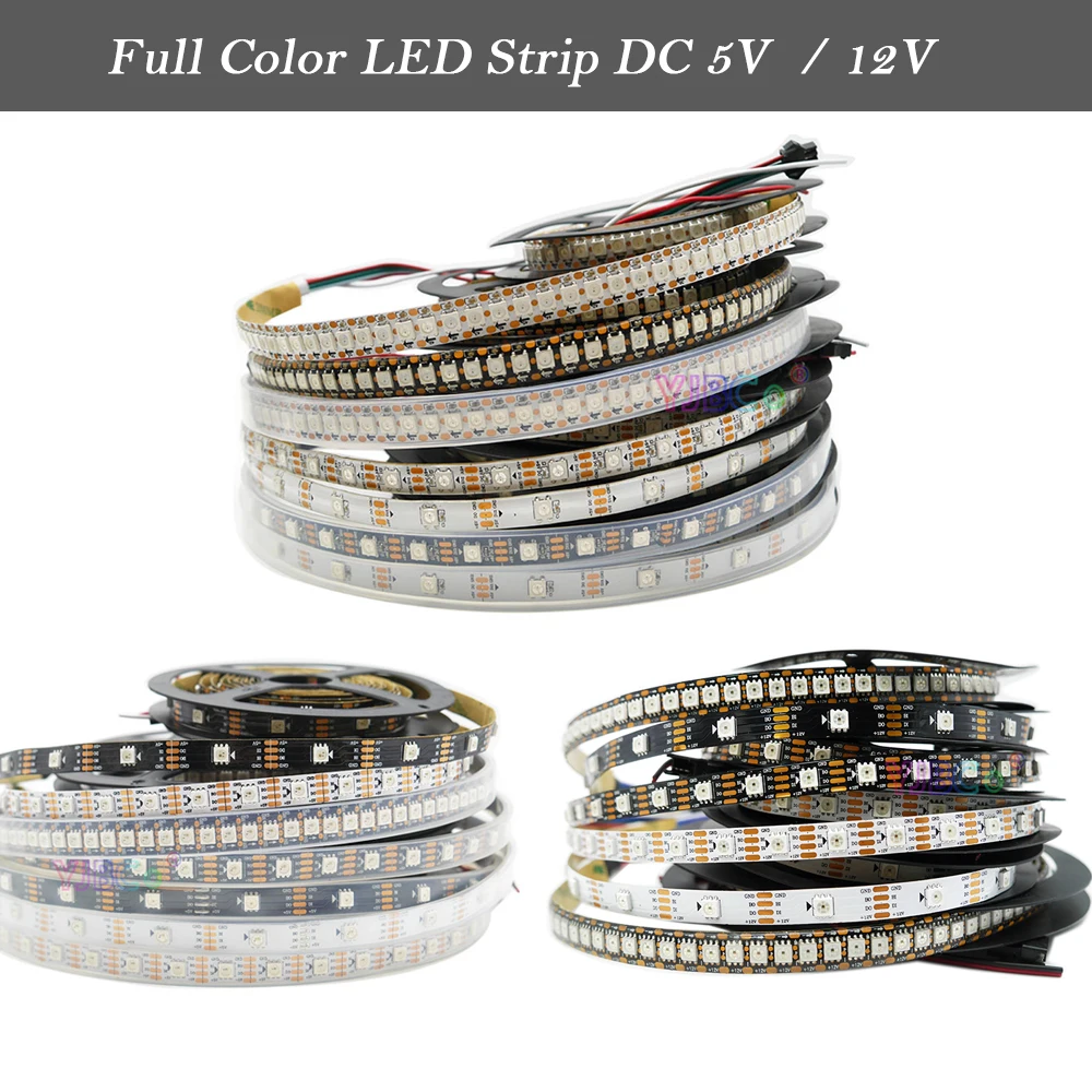 Полноцветсветодиодный Светодиодная лента WS2815/WS2812B/WS2813 WS2811 IC 5050 RGB, адресная светильник оновая световая лента 30/60/144 пикселей/м, 5 В, 12 В
Полноцветсветодиодный Светодиодная лента WS2815/WS2812B/WS2813 WS2811 IC 5050 RGB, адресная светильник оновая световая лента 30/60/144 пикселей/м, 5 В, 12 В