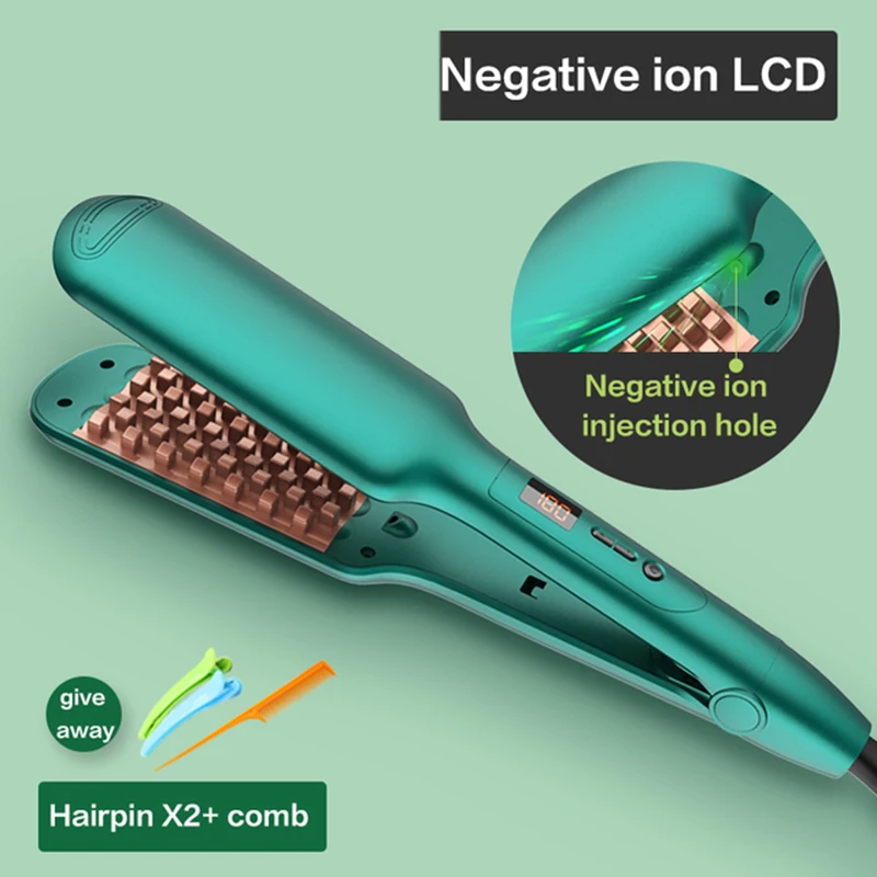 Negative Ion Corn Ironing Splint Fluffy Hair Corn Pad Hair Hairdressing Wand Display Curling Iron Professional Hair Straightener
Negative Ion Corn Ironing Splint Fluffy Hair Corn Pad Hair Hairdressing Wand Display Curling Iron Professional Hair Straightener