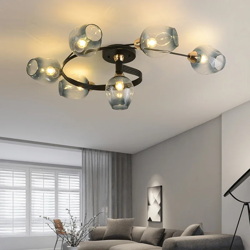 Nordic Minimalist Modern Iron Lamp in the Living Room Modern Led Glass Ceiling Lamp Dining Room and Study Room Bedroom
Nordic Minimalist Modern Iron Lamp in the Living Room Modern Led Glass Ceiling Lamp Dining Room and Study Room Bedroom
