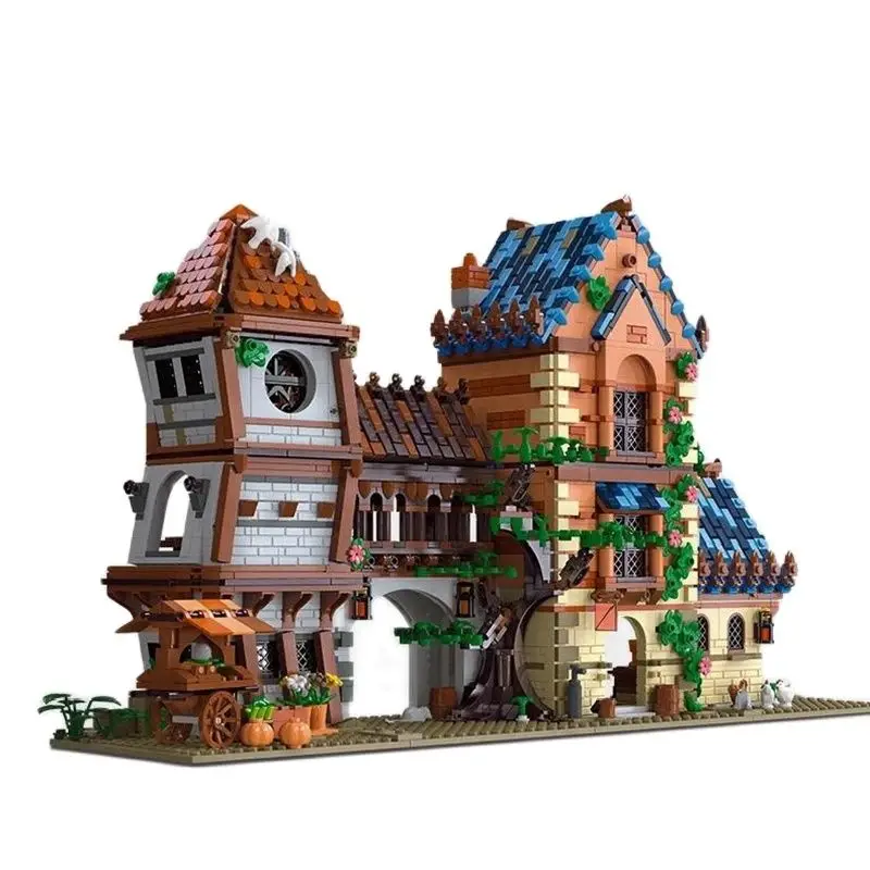 Medieval Tavern Town Landscape MOC 89151 Ideas Buliding Bricks Modular Hotel Bar Architecture Model Blocks Toy Gift for Adult
Medieval Tavern Town Landscape MOC 89151 Ideas Buliding Bricks Modular Hotel Bar Architecture Model Blocks Toy Gift for Adult
