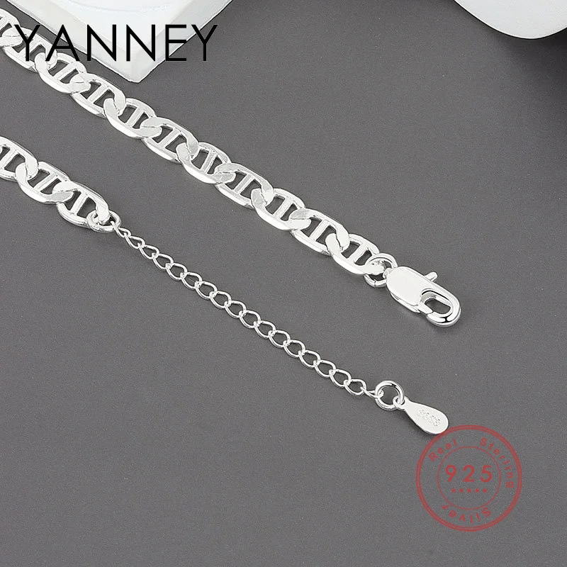 YANNEY Silver Color 5.6MM 18 Inch Pig Nose Chain Necklace For Women Men Fashion Charm Wedding Party Gift Jewelry
YANNEY Silver Color 5.6MM 18 Inch Pig Nose Chain Necklace For Women Men Fashion Charm Wedding Party Gift Jewelry