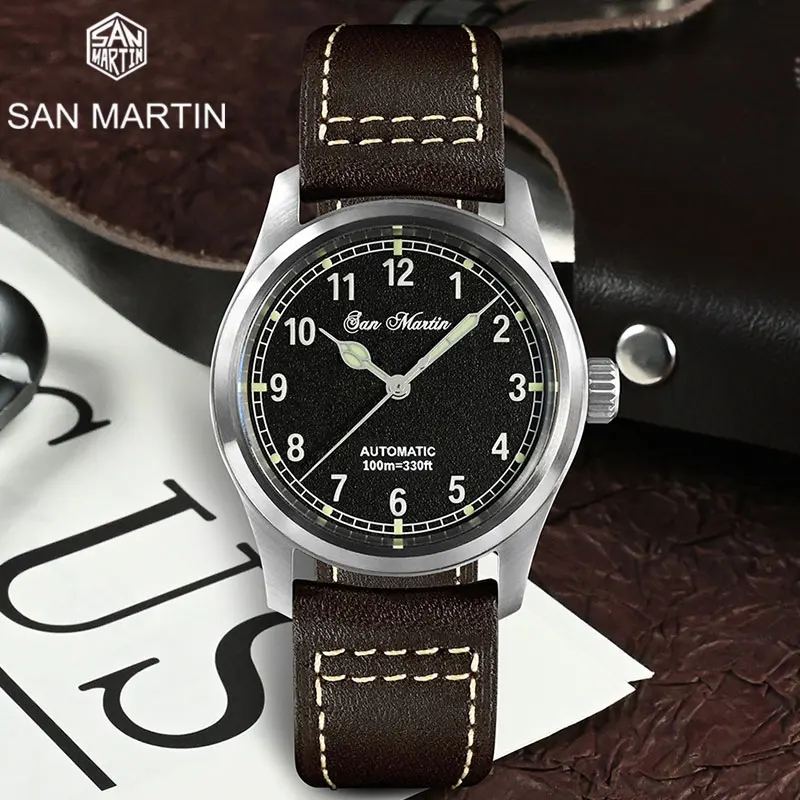 San Martin Men Diver Watch 37mm Pilot Miyota 8215 Classic Military Explore Automatic Mechanical Watches Sapphire Waterproof 100m
San Martin Men Diver Watch 37mm Pilot Miyota 8215 Classic Military Explore Automatic Mechanical Watches Sapphire Waterproof 100m