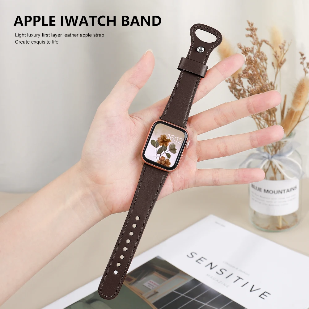 Real First Layer Leather Band for Apple Watch SE 44MM 40MM IWatch Strap on Smartwatch Series 76543 38mm 42mm Wristband Bracelets
Real First Layer Leather Band for Apple Watch SE 44MM 40MM IWatch Strap on Smartwatch Series 76543 38mm 42mm Wristband Bracelets