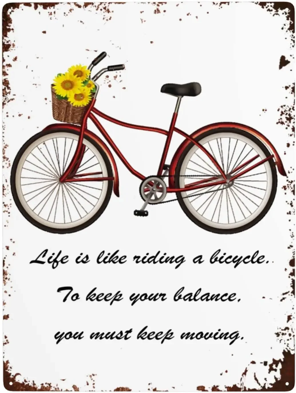 Винтажный металлический знак для велосипеда, Подсолнух, жизнь похожа на езду на велосипеде, Настенный декор, Забавный для дома, бара, паба, 12x16 дюймов
Винтажный металлический знак для велосипеда, Подсолнух, жизнь похожа на езду на велосипеде, Настенный декор, Забавный для дома, бара, паба, 12x16 дюймов