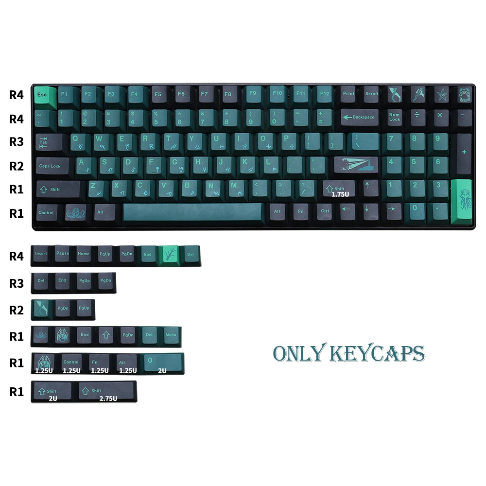 PBT GMK Terror Below Keycaps Cherry Profile DYE-SUB Keycap For MX Switch Mechanical Keyboard 129 Keys Key Caps
PBT GMK Terror Below Keycaps Cherry Profile DYE-SUB Keycap For MX Switch Mechanical Keyboard 129 Keys Key Caps