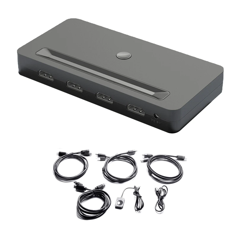 4K 30Hz KVM Switch HDMI-Compatible/USB Sharing 4 In 1 Out Switcher Video Display Switch Splitter
4K 30Hz KVM Switch HDMI-Compatible/USB Sharing 4 In 1 Out Switcher Video Display Switch Splitter