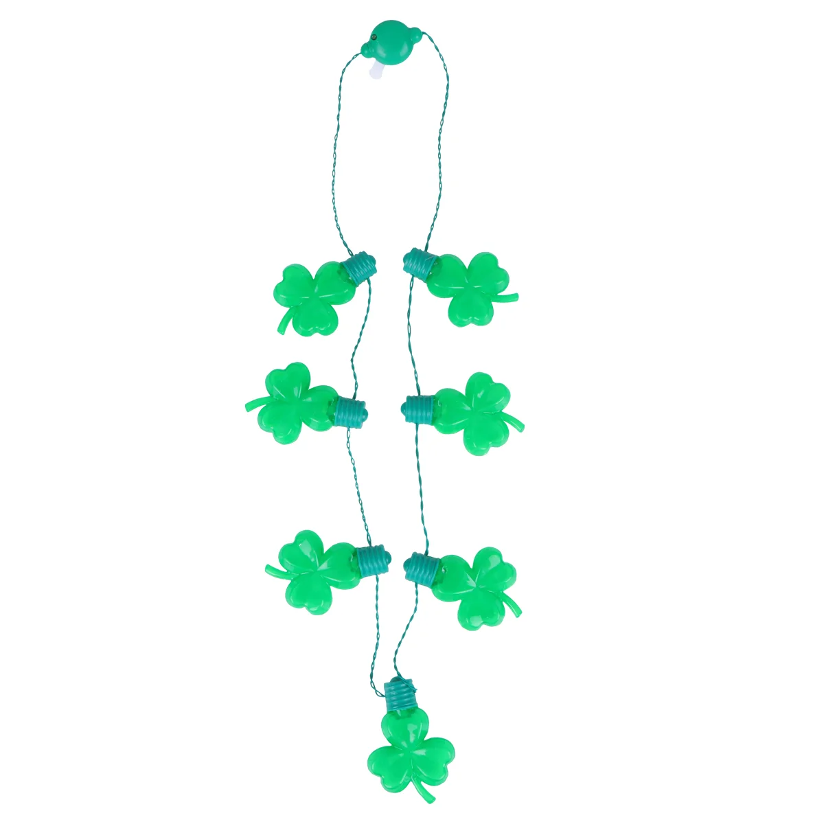 Patrick's Day Glowing Necklace LED String Lights Necklace Creative Shamrock Necklace for Festival Party (7-LEDs)
Patrick's Day Glowing Necklace LED String Lights Necklace Creative Shamrock Necklace for Festival Party (7-LEDs)