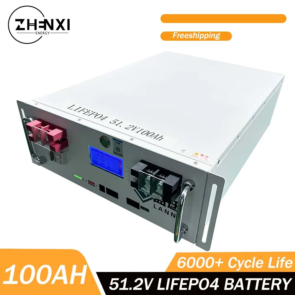 

Аккумулятор ZHENXI 5 кВтч, 25,6 кВтч, LiFePo4, 6000 В, Ач, + циклов с RS485/CAN, Встроенный BMS для системы солнечной энергии, автономная система