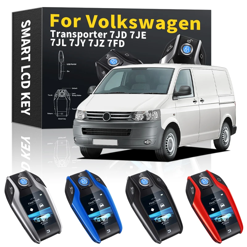 Car Smart Remote Control Key LCD Display Keyless Smart Key For Volkswagen Transporter 7JD 7JE 7JL 7JY 7JZ 7FD 2000 2021-2022
Car Smart Remote Control Key LCD Display Keyless Smart Key For Volkswagen Transporter 7JD 7JE 7JL 7JY 7JZ 7FD 2000 2021-2022