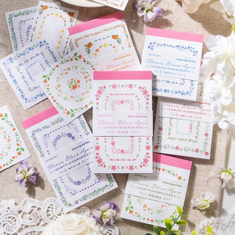 30Sheets Border Flowers Bloom base paper collage plant Note material Notebooks Writing backing Scrapbooking Memo 146*68mm
30Sheets Border Flowers Bloom base paper collage plant Note material Notebooks Writing backing Scrapbooking Memo 146*68mm