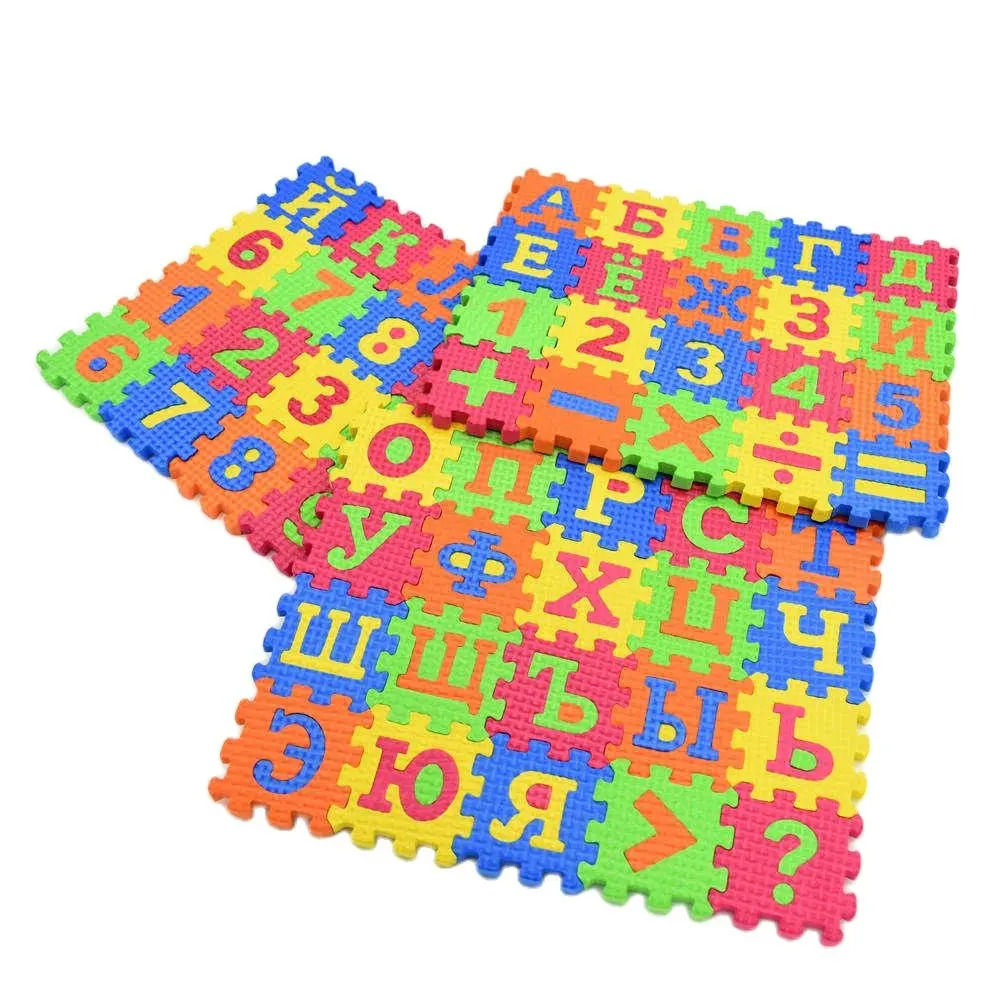 hot sell Russian alphabet letter toys Kids baby puzzle mats 55 * 55MM carpet babies Language foam learning toy
hot sell Russian alphabet letter toys Kids baby puzzle mats 55 * 55MM carpet babies Language foam learning toy